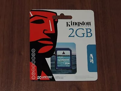 New - Genuine OEM Kingston 2GB SD/2gb SDHC SD Memory Card - 740617090406 • $27.10