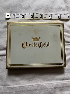 Chesterfield Tobacco Tin Vintage Cigarettes Tin 1930'S 1940'S ORIGINAL • $6