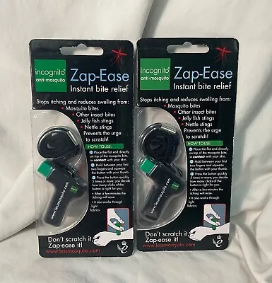 2 X INCOGNITO Zap-Ease Instant Bite & Sting Relief • £12.95