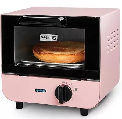 NEW Pink DASH Mini Toaster Oven Cooker For Bread Bagels Cookies Pizza NIB • $44.99