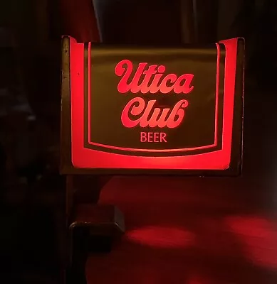 RARE Vintage Utica Club Beer Lighted Sign With Clamp Register Sign Ad Buffalo NY • $99.99