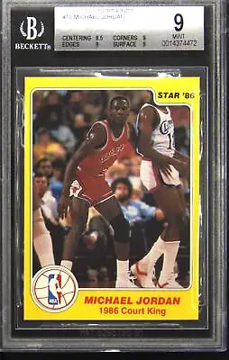 1986 Star Court Kings #18 Michael Jordan BGS 9 • $1500