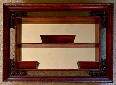 $149.99 • Buy Mid Century Modern Windsor Mode Moulding Shadow Box Wall Mirror Shelf 42” X 30”