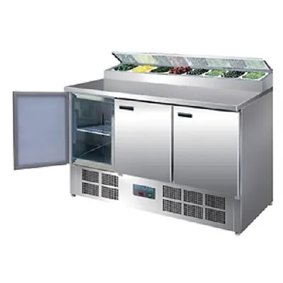 £1878.75 • Buy Polar Refrigerated Pizza And Salad Prep Counter 390Ltr - G605  Catering Cafe