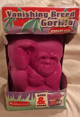 Rubbermaid Vanishing Breed Gorilla Storage Case HTF 1994 New Pencil Snacks Toys • $7.50