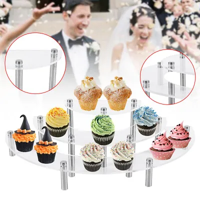 3 Tier Cupcake Stand Cake Dessert Rack Wedding Event Party Display Stand Acrylic • $13.16