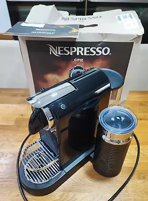 Magimix M196 Milk Nespresso Citiz Coffee Machine With Aeroccino In Black • £110