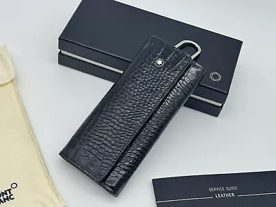 Montblanc Selection Leather Key Case 5 Keys Wallet New 100% Genuine Rp $380 • $215