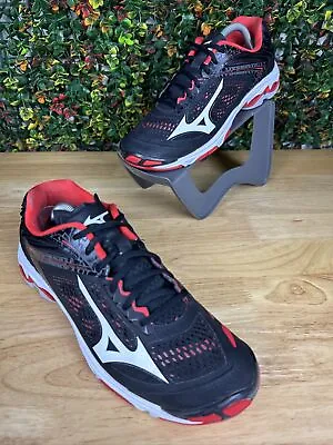 MIZUNO Wave Lightning Z5 Volleyball Sneaker Shoes Red Bred 430263-0090 Womens 11 • $45