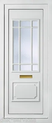 White Full Height Upvc Door Panel (seville One ) Cut To Size For Free • £200