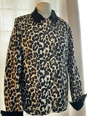 🆕J.Crew Coat – Barn Jacket In Leopard Size Medium • $34.50