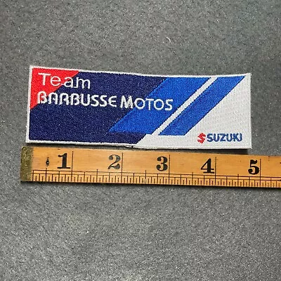 $10 • Buy Team Barbusse Motos Suzuki Patch Motorcycle Racing .