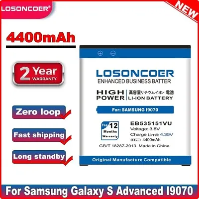 LOSONCOER 4400mAh EB535151VU High Capacity For Samsung Galaxy S Advanced I9070 • $18.35