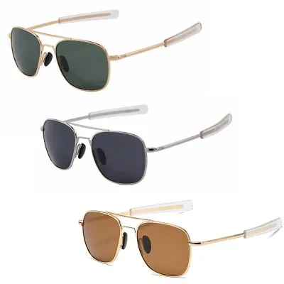 Men's Polarized Aviator Sunglasses Premium Military Pilot Ultraviolet Sunglasses • $10.52