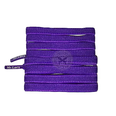 Mr Lacy Flexies - Violet Flexible Shoelaces (110cm Length | 7mm Width) • £5.49