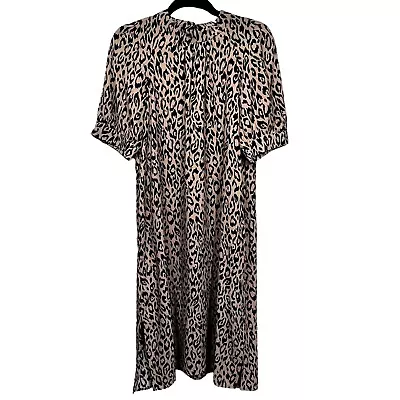 Anthropologie McKenzie Leopard Midi Dress XSP • $74.99