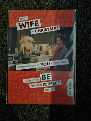 Hallmark Christmas Card For Wife Funny Friends Design • £2.49