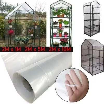 Clear PE Garden Galvanised Greenhouse Poly Film Tunnel Hot House Cover 6 SIZES • $28