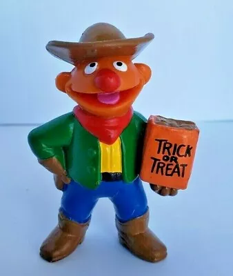 Vintage Sesame Street Ernie Halloween Trick Or Treat PVC Figure Applause Cowboy • $9.99