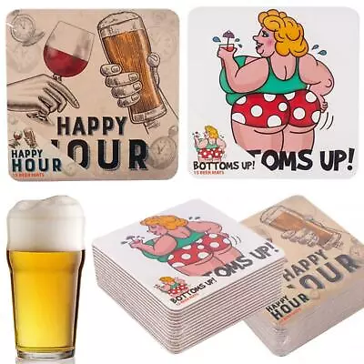 Beer Mat Drinks Coaster Pack Of 15 Surface Protector Hot Brew Alcoholic Drinks • £2.49