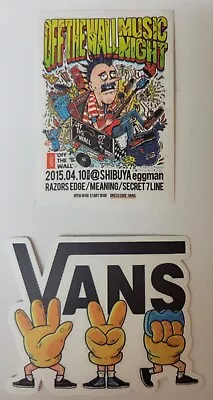 VansSticker 2-Pack - Vans Logo 420 - Vans Off The Wall Music Night • $2.95