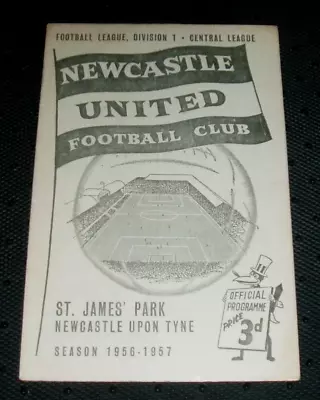 NEWCASTLE UNITED V MANCHESTER CITY 1956/57  F.A CUP 3RD ROUND MATCHDAY PROGRAMME • £3.99