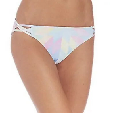  Mara Hoffman Fractals Geometric Blue Reversible Bikini Bottom Women's XS $122 • $31.50