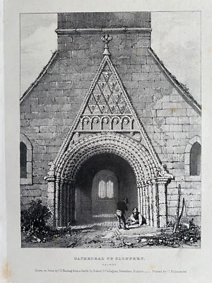 £17.99 • Buy 1830 Antique Print; Clonfert Cathedral, Co. Galway After Harding / Newenham