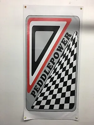 Old School Bmx Peddle Power 2x4 Banner Vdc  Mancave Display • $45