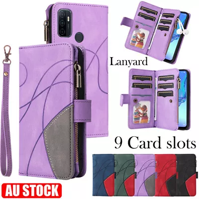 Leather Wallet Case Cover For OPPO A16S A17 A52 A53 A55 A78 A79 A96 Find X5 Reno • $17.29