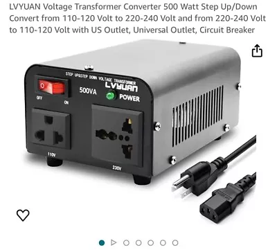 Lvyuan 500W Voltage Transformer Converter 110V To 220V 220V To 110V Step Up Down • $28.50