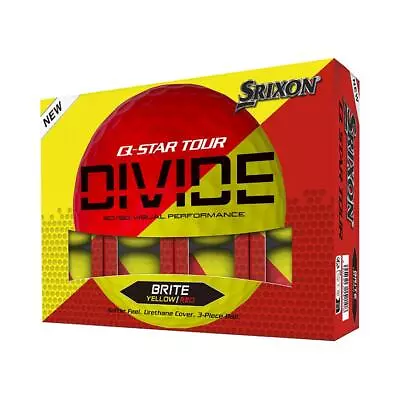 NEW Srixon 2024 Q Star Tour Divide Golf Balls 12pk - Red/Yellow - Drummond Golf • $41.95