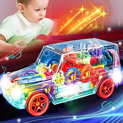 LED Light Music Cool Car 2 3 4 5 6 7 8 Year Old Age Boys Girl Kids Toys Gift NEW • £9.78