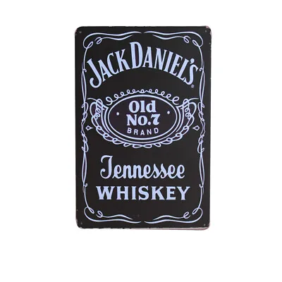 2x Tin Sign Jack Daniels Old No. 7 Tennessee Whiskey Poster Bar Drink Rusty ART • $24.44