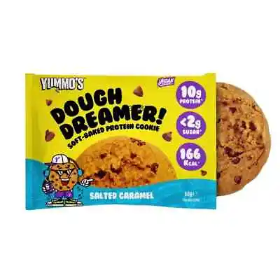 YUMMO's Dough Dreamer Salted Caramel Protein Cookies (Pack Of 12 X 50g) • £23