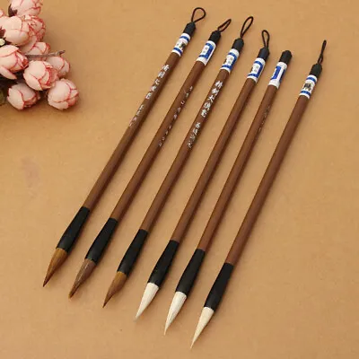 £2.89 • Buy 6Pcs Chinese Calligraphy Brush Pen Japanese Water Ink Painting Writing Art Set