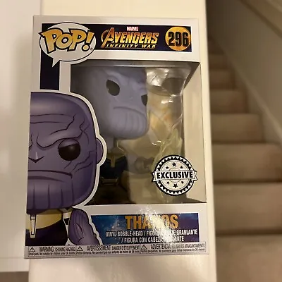 Funko POP! MARVEL AVENGERS Infinity War #296 THANOS VINYL FIGURE New Exclusive • £11.99