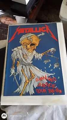 Vintage Metallica  Damaged Justice  Tour Book 1988/89 Case Fresh Cond. • $49.99