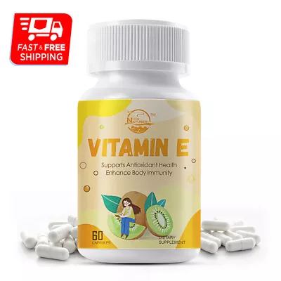 Vitamin E 400IU 180mg Capsules - Supports Skin Hair Immune And Eye Health • $11.29