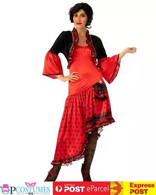 Senorita Dancer Costume Mexican Spanish Flamenco Showgirl Can Can Dress • $50.81