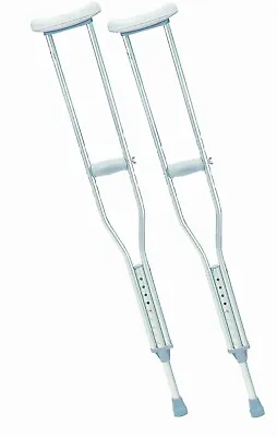 Drive Devilbiss Healthcare Aluminium Underarm Crutches Adult • £49.99