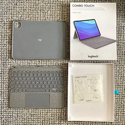 Logitech Combo Touch IPad Pro 11  Keyboard Trackpad Case (1st 2nd 3rd & 4th Gen) • £50