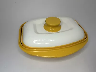 Yellow Rangemate Microwave Cooking Nonstick Grill Pan Cooker Server W/Lid • $13.99