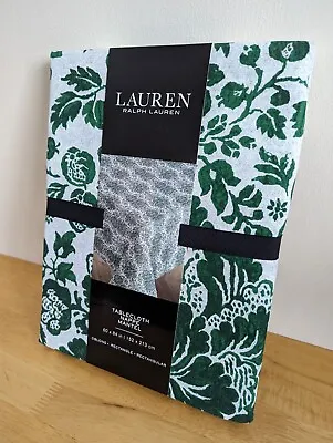 Ralph Lauren Tablecloth Green Floral 152cm X 213cm Rectangle 60  X 84  • £29.99