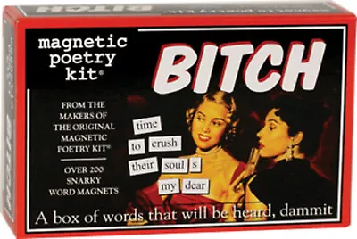 New Magnetic Poetry Kit - Bitch Kit - In Original Box • $14.95