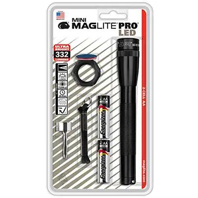 Maglite SP2P01C: Mini Led 2 Cell Aa Pro Flashlights Black • $43.65