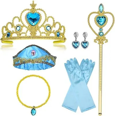Vicloon Elsa Princess Tiara Tiara Crown And Fairy Wand Elsa Dress Up Set • £7.99