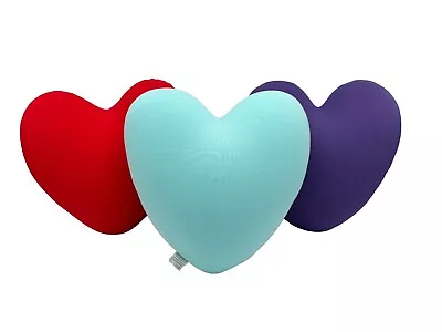 Mushy Pillows Heart Shaped Microbead Pillow Super Soft And Squishy Cover 14 X 13 • $18.39