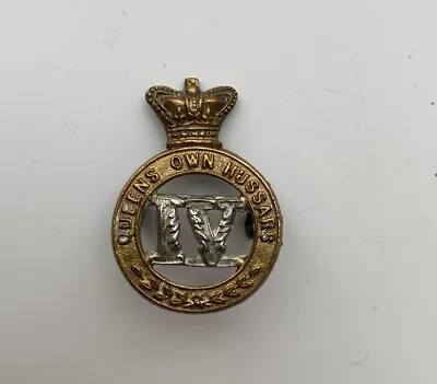 Queens Own 4th Hussars Bimetal Collar Badge • £19.99