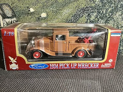 1934 Brown Ford Pickup WRECKER Yat Ming Road Legends 1/18 #92257 • $15.59